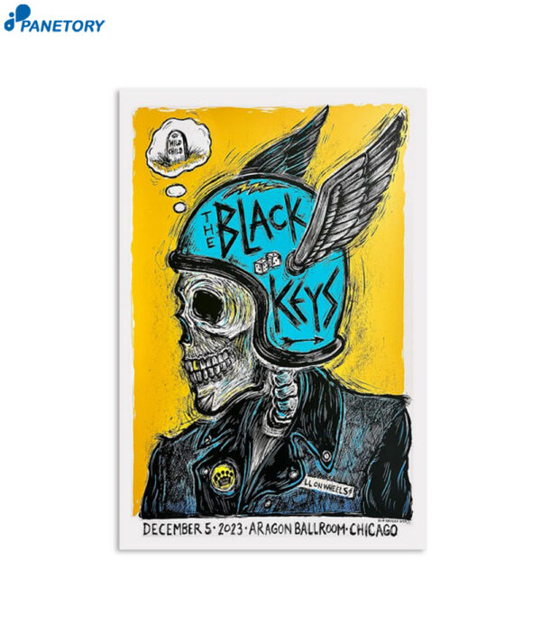The Black Keys Aragon Ballroom December 5 2023 Poster