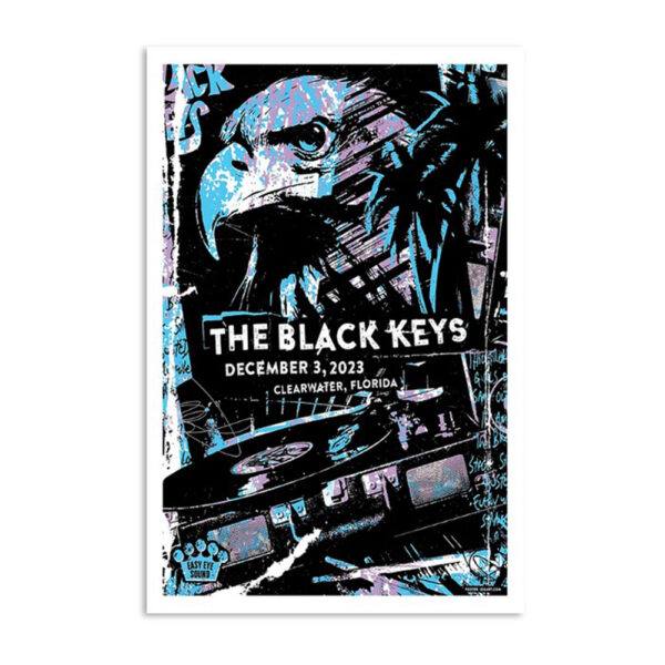The Black Keys Coachman Park Clearwater Fl December 3 2023 Poster