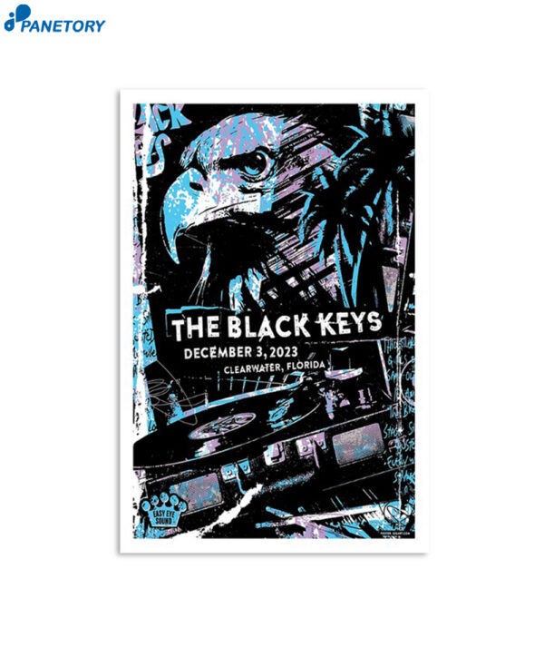 The Black Keys Coachman Park Clearwater Fl December 3 2023 Poster