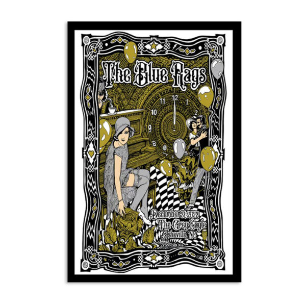 The Blue Rays New Years Eve The Grey Eagle Asheville Nc Dec 31 2023 Poster