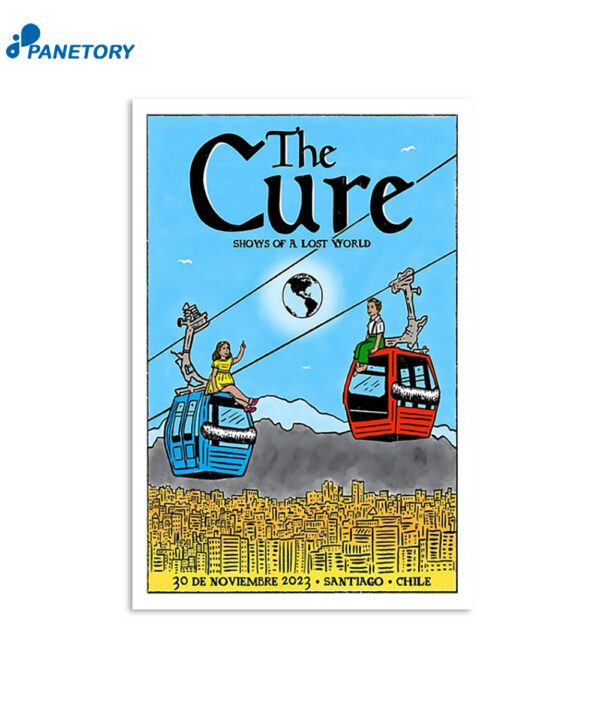 The Cure Estadio Monumental Santiago Chile November 30 2023 Poster