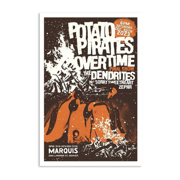The Dendrites Marquis Theater Denver Co December 30 2023 Poster