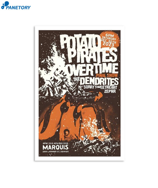 The Dendrites Marquis Theater Denver Co December 30 2023 Poster