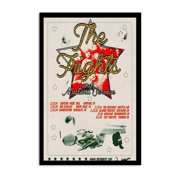 The Frights And Mustard Jervice Spring Tour 2024 Poster