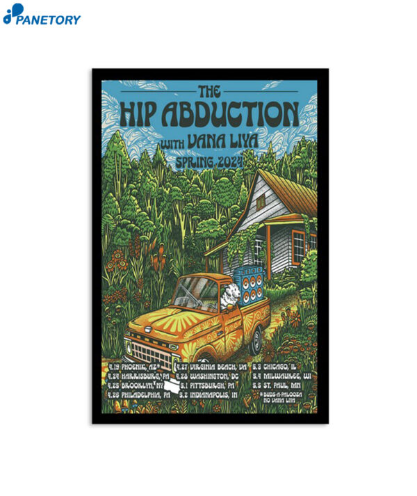 The Hip Abduction With Vana Liya Spring 2024 Tour Poster