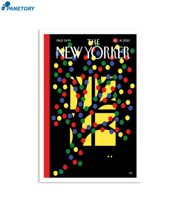 The New Yorker Dec 18 2023 Olimpia Zagnoli's Let There Be Lights Poster