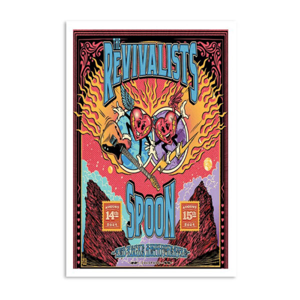 The Revivalists Tour 2024 Red Rocks Amphitheatre Poster