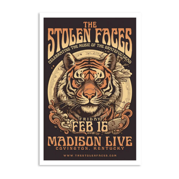 The Stolen Faces February 16 2024 Madison Live Covington KY Poster