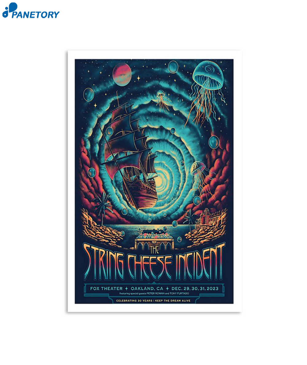 The String Cheese Incident Dec 29-31 2023 Oakland Ca Poster 2 The String Cheese Incident Dec 29-31 2023 Oakland Ca Poster