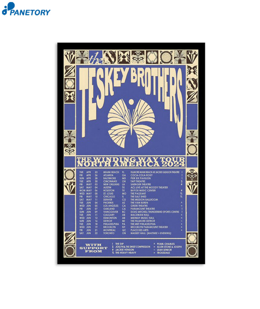 The Teskey Brothers The Winding Way Tour North America Summer 2024 ...