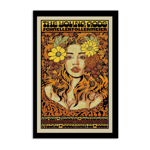 The Young Gods December 22 2023 Fri-son Fribourg Switzerland Poster