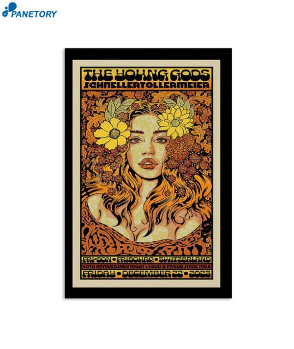 The Young Gods December 22 2023 Fri-son Fribourg Switzerland Poster