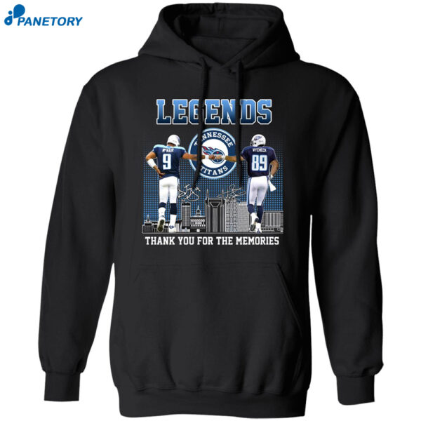 Titans Legends Thank You For The Memories Shirt