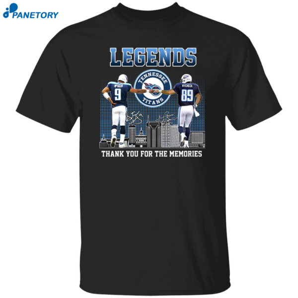Titans Legends Thank You For The Memories Shirt