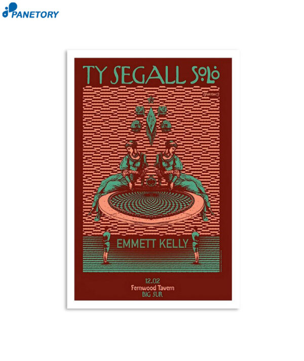 Ty Segall Fernwood Tavern Big Sur December 2 2023 Poster