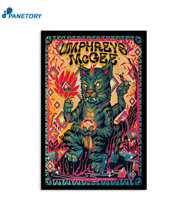 Umphrey's Mcgee Dec 1 2023 Georgia Theatre Athens Ga Poster