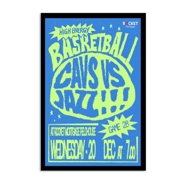 Utah Jazz Vs Cleveland Cavaliers Dec 20 2023 Poster