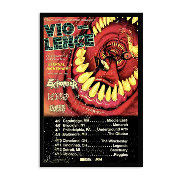 Vio-lence April 2024 Tour Poster