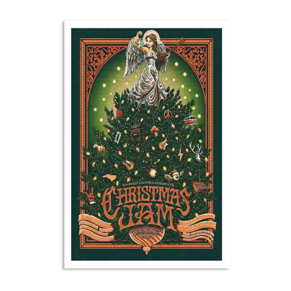 Warren Haynes Presents Christmas Jam Harrah's Cherokee Center Asheville Dec 9th 2023 Poster