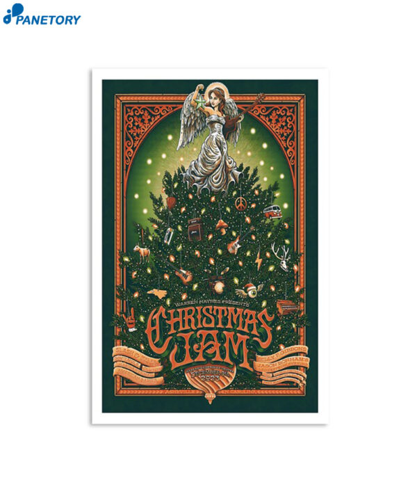 Warren Haynes Presents Christmas Jam Harrah's Cherokee Center Asheville Dec 9th 2023 Poster