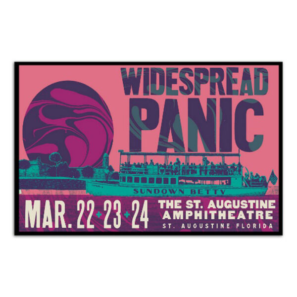 Widespread Panic St Augustine Florida March 2024 Event Poster