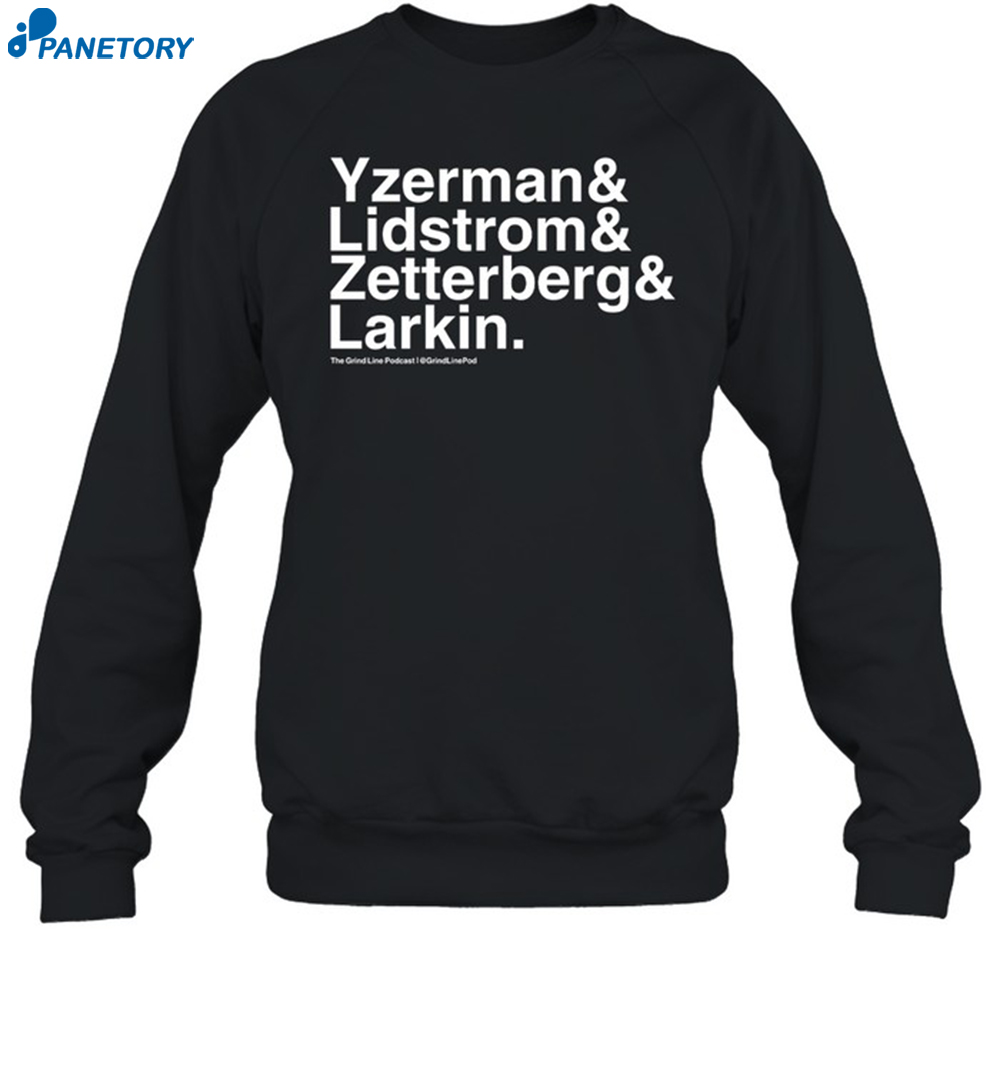 Yzerman & Lidstrom & Zetterberg & Larkin Shirt 6 Yzerman & Lidstrom & Zetterberg & Larkin Shirt 1