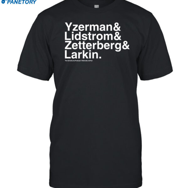 Yzerman & Lidstrom & Zetterberg & Larkin Shirt