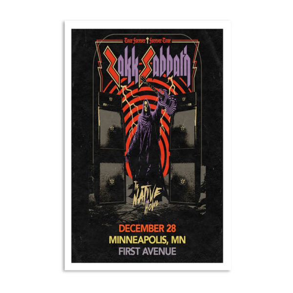 Zakk Sabbath Dec 28 2023 First Avenue Poster
