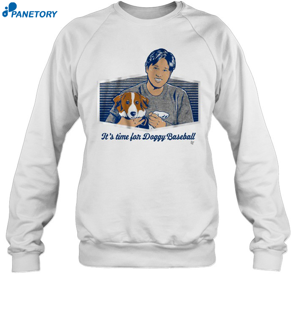 Shohei Ohtani It's Time For Doggy Baseball Shirt 6 Shohei Ohtani It's Time For Doggy Baseball Shirt 1