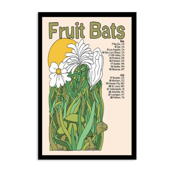 2024 Fruit Bats May & July Tour Poster
