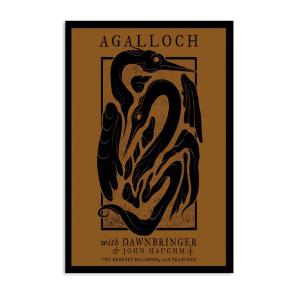 Agalloch Concert 17 February 2024 The Regency Ballroom San Francisco CA Poster