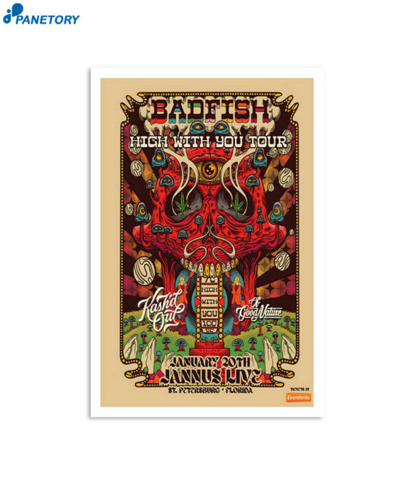 Badfish Jannus Live Petersburg Fl January 20 2024 Poster