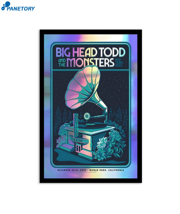 Big Head Todd And The Monsters The Guild Theatre Menlo Park CA Dec 30 31 2023 Poster