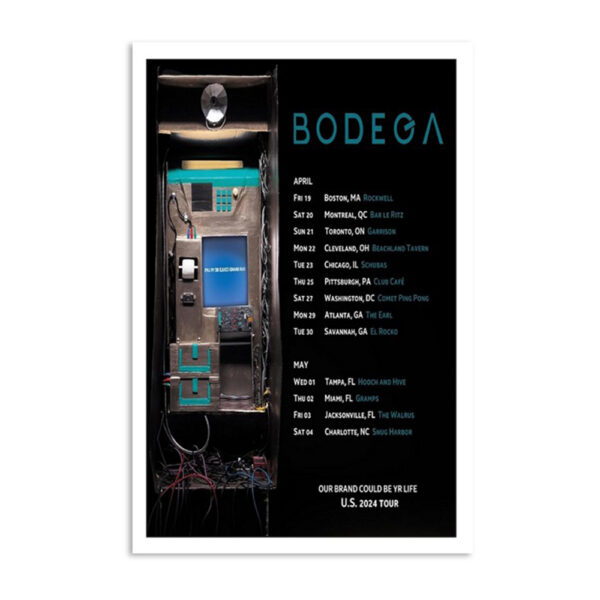 Bodega 2024 U.s. Tour Poster