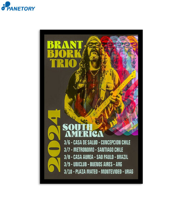 Brant Bjork March 7 2024 Metronomo Santiago Chile Poster