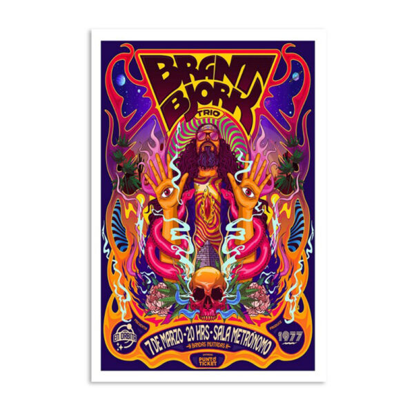 Brant Bjork Trio Sala Metronome Tour 2024 Poster