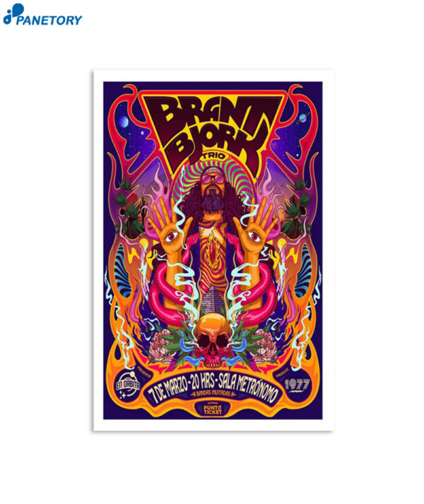 Brant Bjork Trio Sala Metronome Tour 2024 Poster