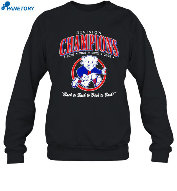 Buffalo Bills Division Champions Back To Back To Back To Back Shirt 1