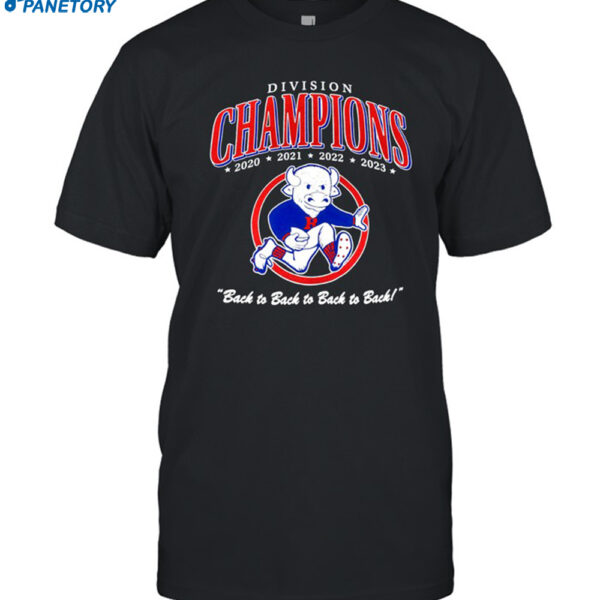 Buffalo Bills Division Champions Back To Back To Back To Back Shirt