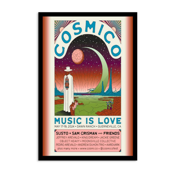 Cosmico Dawn Ranch Guerneville Ca May 17-19 2024 Poster