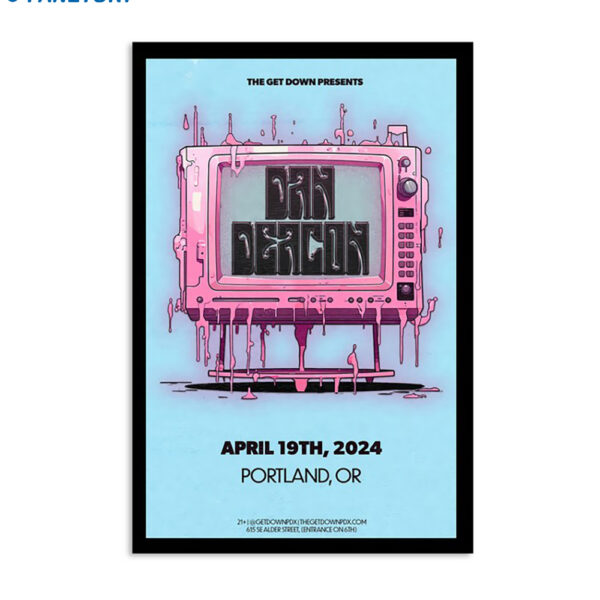 Dan Deacon April 19 2024 The Get Down Portland Or Poster