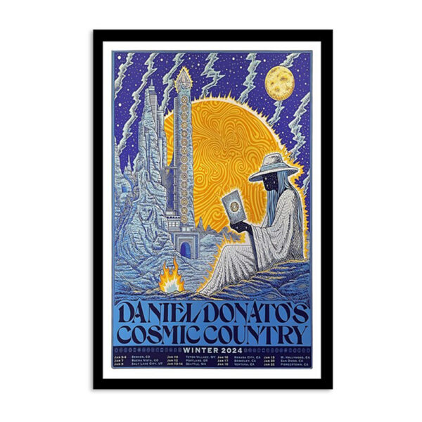 Daniel Donato's Cosmic Country Winter Tour 2024 Poster