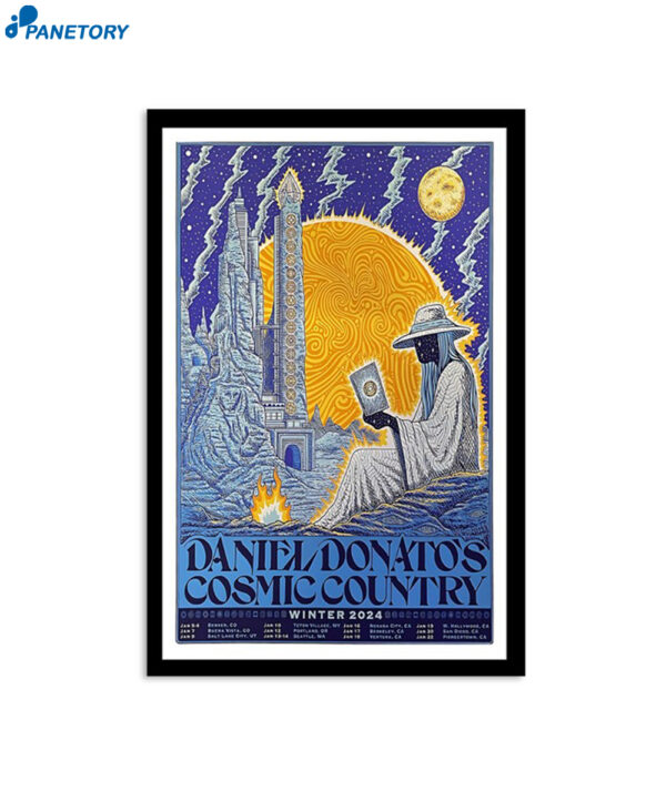 Daniel Donato's Cosmic Country Winter Tour 2024 Poster