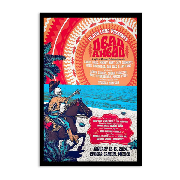 Dead Ahead Festival Show Mexico January 12-15 2024 Poster