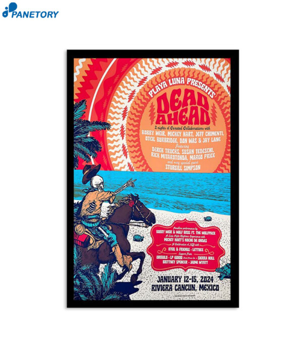 Dead Ahead Festival Show Mexico January 12-15 2024 Poster
