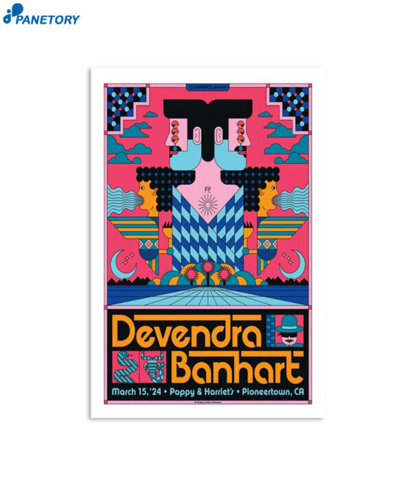 Devendra Banhart Pioneertown Ca Mar 15 2024 Poster