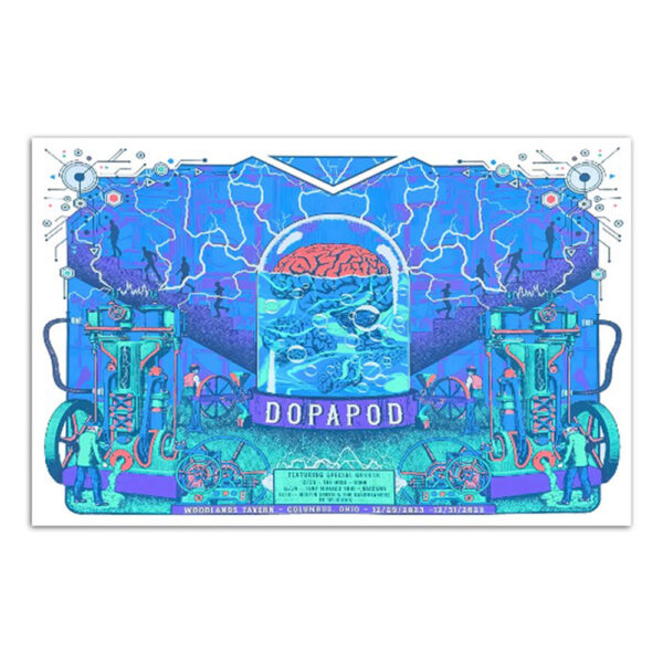 Dopapod Dec 29-31 2023 Woolands Tavern Columbus Ohio Poster