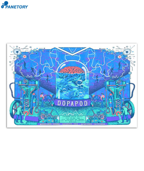 Dopapod Dec 29-31 2023 Woolands Tavern Columbus Ohio Poster