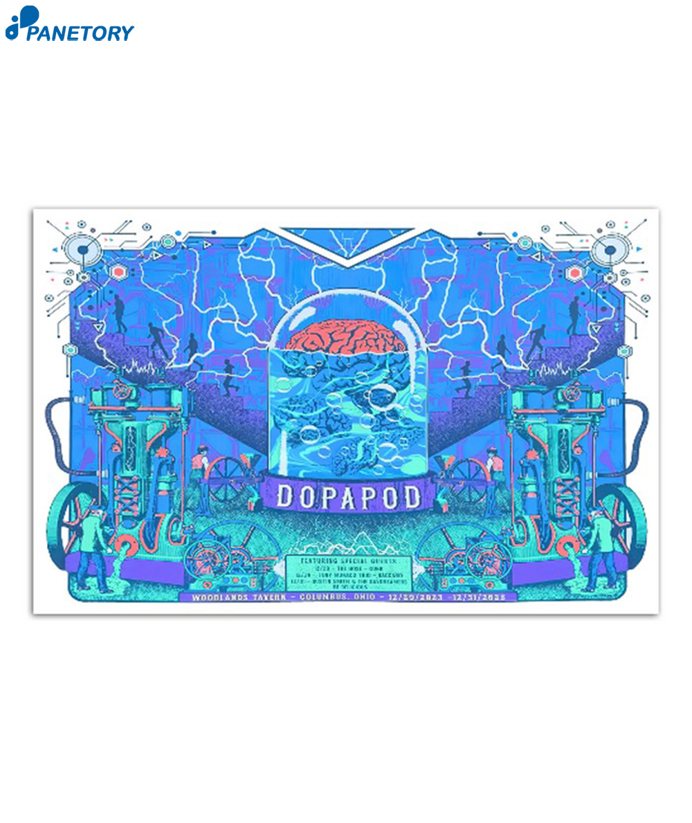Dopapod Dec 29-31 2023 Woolands Tavern Columbus Ohio Poster 2 Dopapod Dec 29-31 2023 Woolands Tavern Columbus Ohio Poster