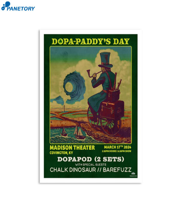Dopapod Madison Theater Covington Ky March 17 2024 Poster